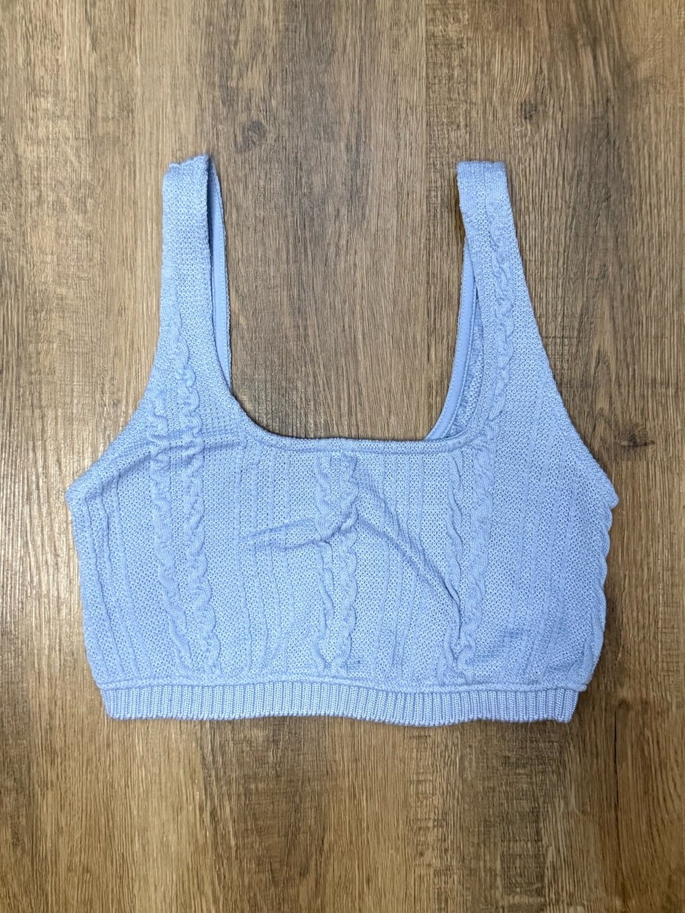 Zara Cable Knit Crop Top